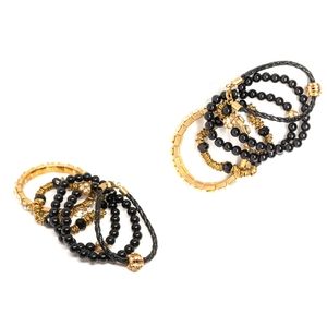 3/20$ Black And Gold Chic Bracelet Set Of 5, NWOT